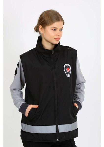 Yeni Tip Güvenlik Bayan Kışlık Içi Kapitoneli Siyah Yelek (Armalı, Baskılı) fiyatları