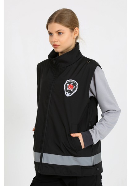 Yeni Tip Güvenlik Bayan Kışlık Içi Kapitoneli Siyah Yelek (Armalı, Baskılı) indirimleri