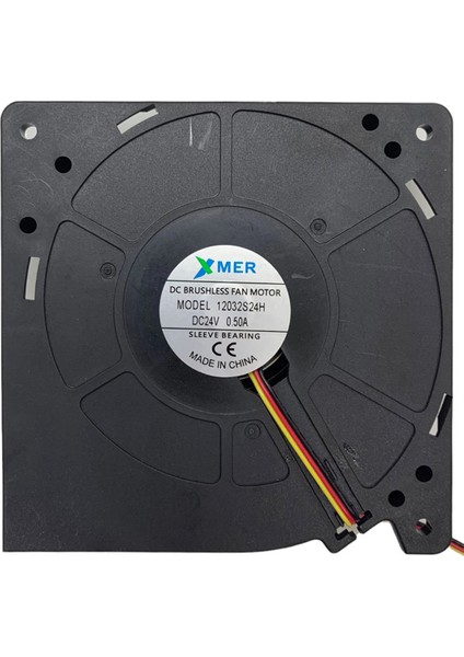 Xmer 120X120X32MM 24V 0.50A 3 Kablolu + Soketli Salyangoz Fan