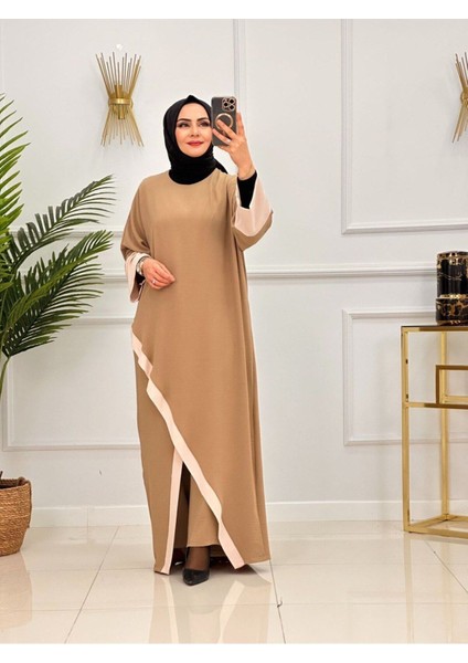 Çapraz Kesim Tesettür 2'li Takım Tunik & Pantolon