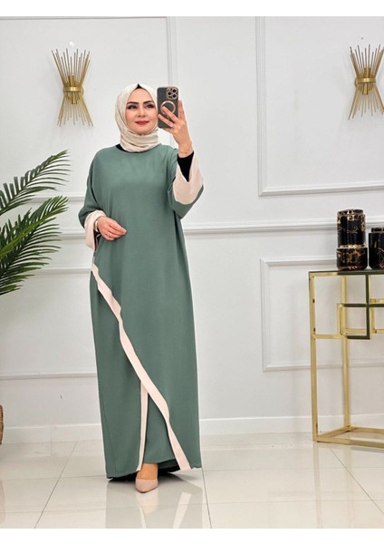 Çapraz Kesim Tesettür 2'li Takım Tunik & Pantolon