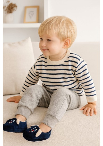 Tavşan Baskılı Unisex Çocuk Panduf