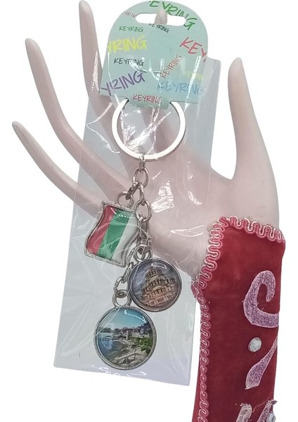 Bulgaristan Üçlü Epoksi Metal Çift Taraflı Damla Anahtarlık Bulgaria fiyatları