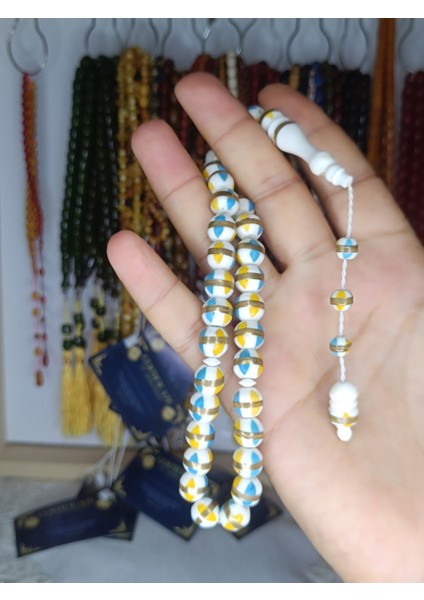 Pirinç Sarmallı Deve Kemiği Tesbih