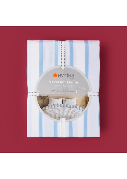 Soft Marina Çift Kişilik Nevresim Takımı - Beyaz