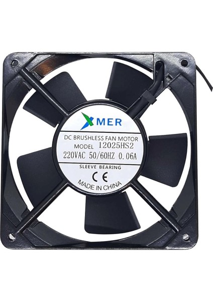 Xmer 120X120X25MM 220V 0.06A Kablolu Fan