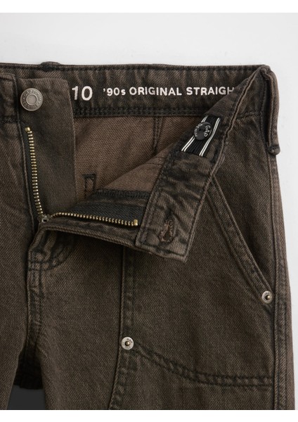 Erkek Çocuk Kahverengi 90S Orijinal Straight Carpenter Jean Pantolon fiyatları