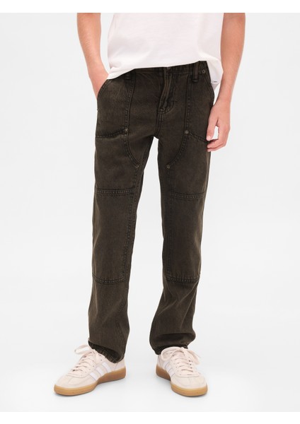 Erkek Çocuk Kahverengi 90S Orijinal Straight Carpenter Jean Pantolon fırsatları