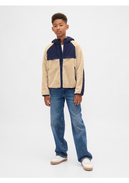 Erkek Çocuk Krem Sherpa Ceket fırsatları