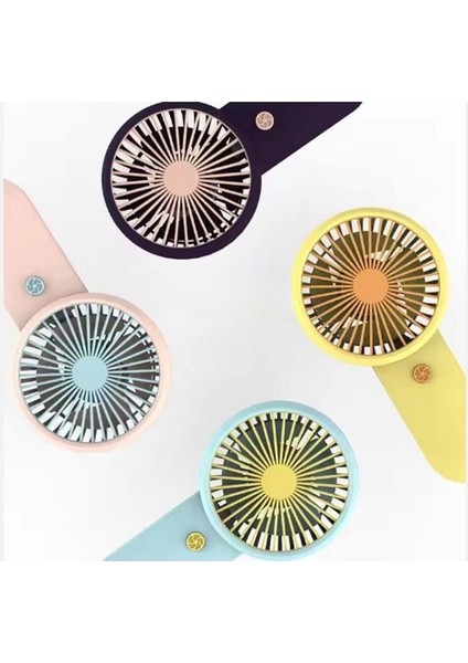Şarjlı Masa ve El Fanı Taşınabilir Şarjlı Edilebilir Mini Fan Telefon Tutuculu