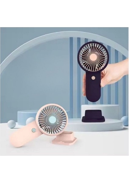 Şarjlı Masa ve El Fanı Taşınabilir Şarjlı Edilebilir Mini Fan Telefon Tutuculu modelleri