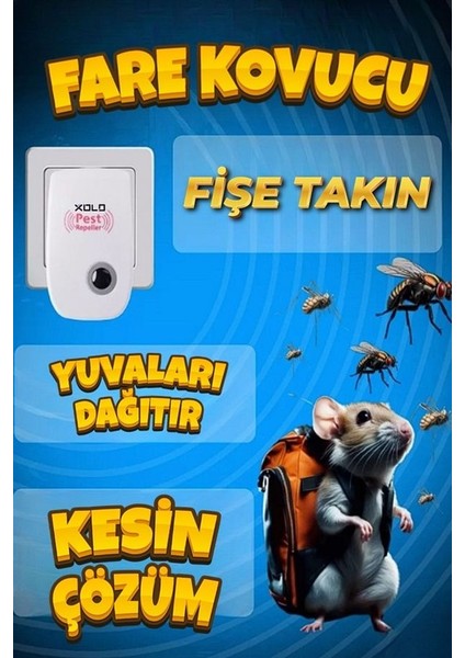 Fare Haşere Kemirgen Kovucu Elektronik Ultra Sonic Kovucu Yüksek Frekans XLF101 indirimleri