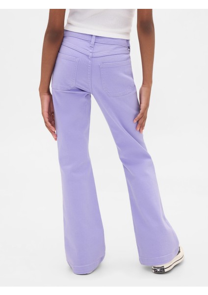 Kız Çocuk Lila High Rise '70S Flare Jean Pantolon modelleri