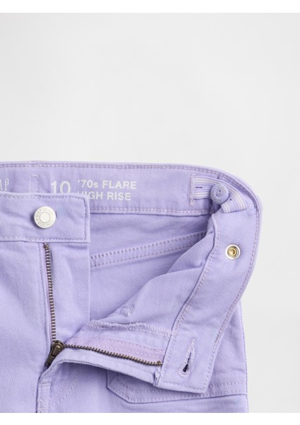 Kız Çocuk Lila High Rise '70S Flare Jean Pantolon fiyatları