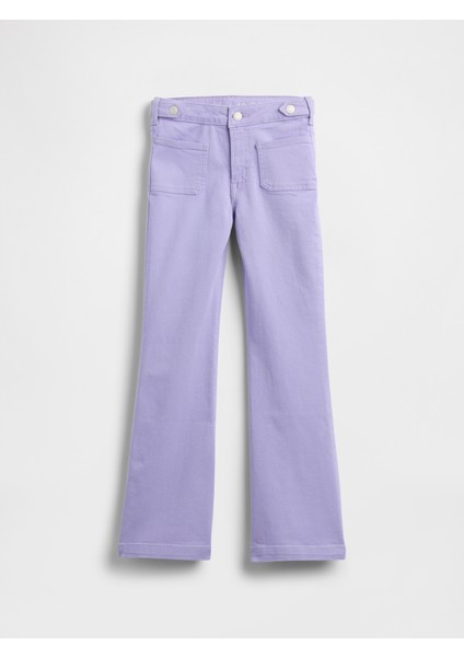 Kız Çocuk Lila High Rise '70S Flare Jean Pantolon indirimleri
