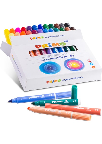 Yıkanabilir Jumbo Keçeli Kalem 24 Renk