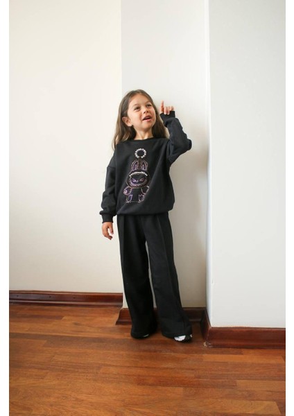 Karakterli Kız Çocuk İkili Eşofman Takımı