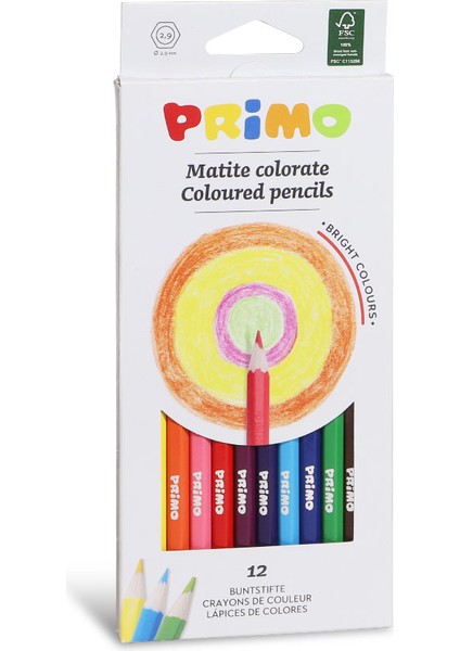 12'li Altıgen Kuru Boya Seti 2.9mm