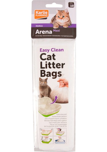 Karlıe Kedi Tuvaleti Poşeti Maxi 10LU Dpmah