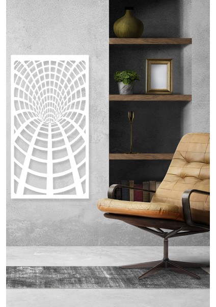 3D Tünel Görünümlü Metal Tablo