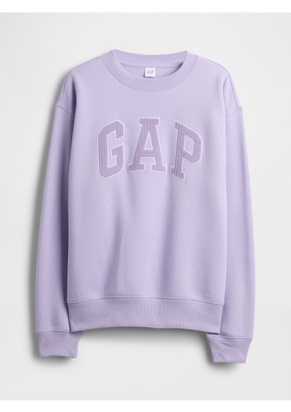 Kadın Mor Relaxed Gap Logo Sweatshirt fiyatları