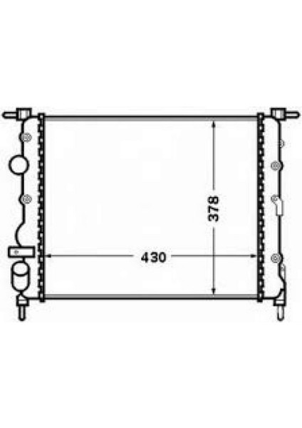 Turbo Radyatörü Intercooler Mgn Iv-Kadjar-Talisman-Scenic-Qashqai 1.5dci- Xtrail 1.6 64X217.9X282 Dpmah