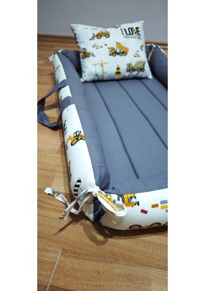 Anstrasit Sarı Traktör Kare Bebek Yatağı modelleri