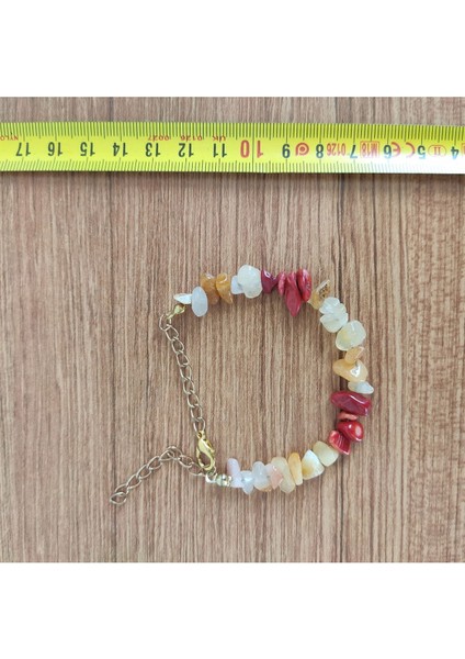 Kırmızı Mercan Doğal Taş & Akik -Açık- Bileklik - 8143 - Kopya modelleri