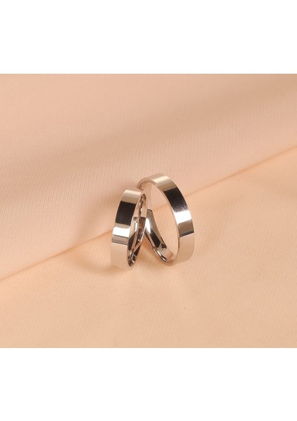 Düz Gümüş Kaplama ( Kadın-Erkek) Yüzük