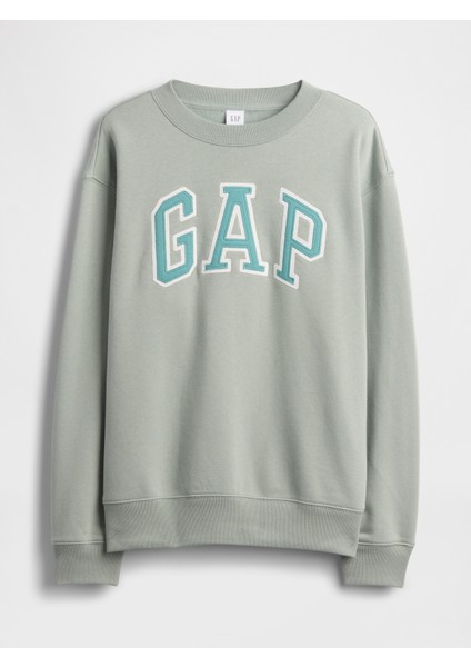 Kadın Açık Yeşil Relaxed Gap Logo Sweatshirt fiyatları