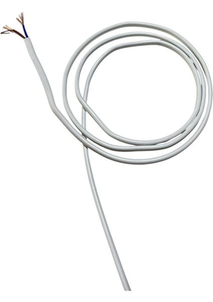 Aydınlatma Elektrik Kablosu Yassı Kablo (2*0,50 Ttr Balık Sırtı Tip) (Tam Bakır) Beyaz 3 Metre modelleri