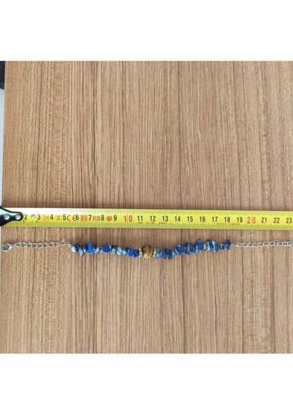 Lapis Lazuli & Kaplan Gözü Taşı El Yapımı Bileklik - 6033 fiyatları
