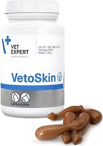 Vetexpert Vetoskin 90 Kapsül Kedi&köpek Tüy ve Deri Destekleyici