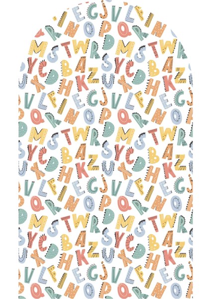 Çocuk-Bebek Odası Dekoru, Duvar Stickeri, Bir Varmış Bir Yokmuş Yapışkan Yazı, Çerçeve, Kitap Köşesi, Renkli Harf Temalı modelleri