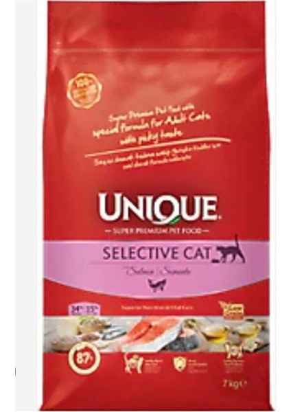 Yetişkin Kedi Maması Selective Seçici Kediler Için Somonlu 7 kg