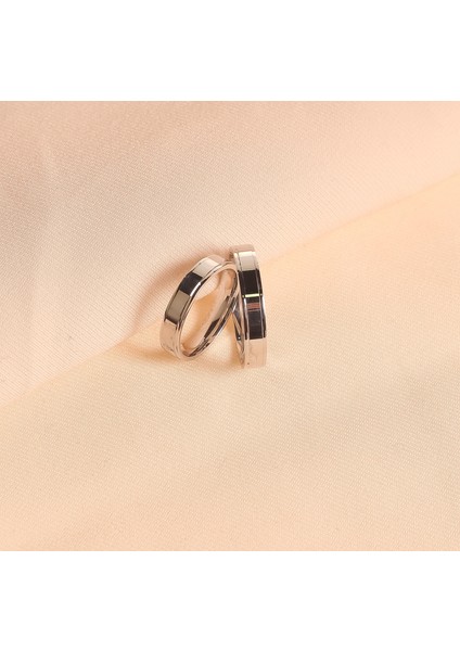 Parlak Gümüş Kaplama(Kadın-Erkek) Yüzük