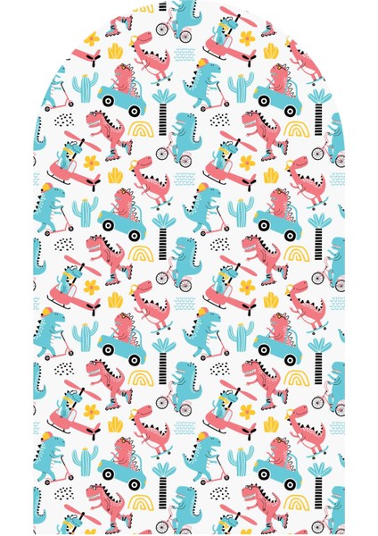 Çocuk-Bebek Odası Dekoru, Duvar Stickeri, Bir Varmış Bir Yokmuş Yapışkan Yazı, Çerçeve, Kitap Köşesi, Dinazor Temalı modelleri