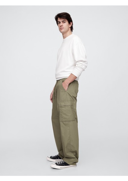 Erkek Haki V-Baggy Poplin fırsatları