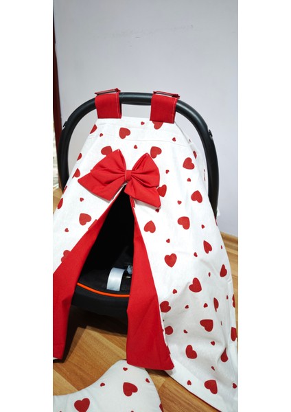 Kırmızı Kalpli Puset Seti modelleri