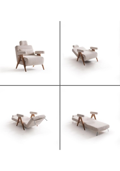 Medi Yataklı tekli koltuk berjer refakatçi