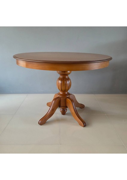 Elegansia Ahşap Yuvarlak Masa, Perdeli Masa Tablası, Klasik Tasarım fiyatları