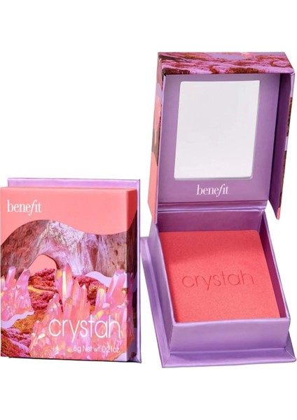 Crystah Wanderful World - Pudra Allık Işıltılı Pembe 6 gr