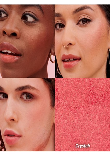 Crystah Wanderful World - Pudra Allık Işıltılı Pembe 6 gr fırsatları