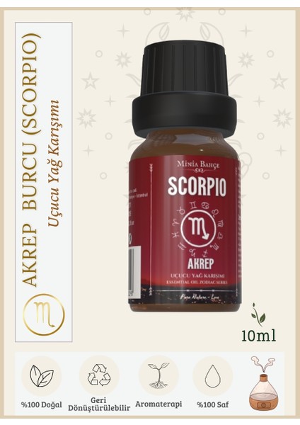 Akrep Burcu - Scorpio, Uçucu Yağ Karışımı, 10ML