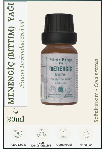 Minia Bahçe Menengiç Sabit Yağı 20 ml