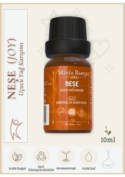 Neşe (Joy) Uçucu Yağ Karışımı, %100 Saf, 10 ml