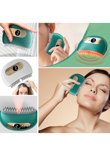 1 Adet Akıllı Elektrik Akımlı Ems Titreşimli Masaj Tarağı Kademeli Yüz Masaj Aleti Aparatı (5250)