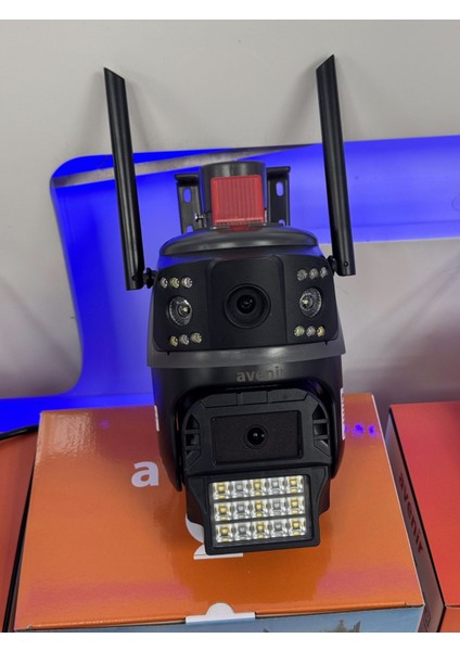 4 Mp Dual Lens Wifi Kamera Hareket Sensörlü Su Geçirmez Iki Kameralı