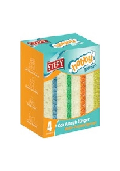 Çok Amaçlı Mercan Sünger Düz 4 Lü x 3 Paket fiyatları