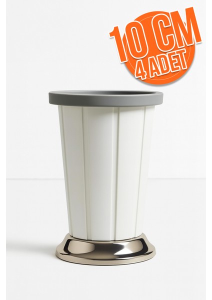 4 Adet 10 cm Plastik Mobilya Ayağı Beyaz Koltuk, Baza, Dolap, Kanepe Ayağı Dayanıklı Ayak Takımı